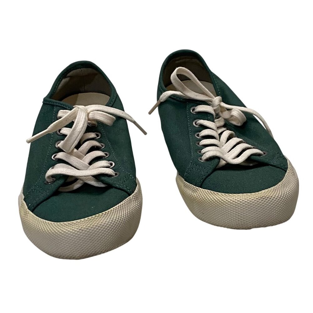 SeaVees Monterey Standard Womens Canvas Sneakers Size 6.5 Green‎ Casual Preppy